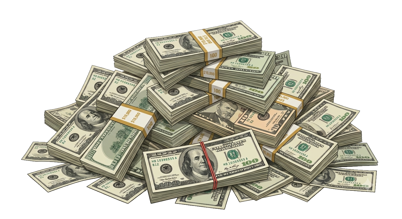 Pile of cash